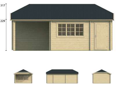 Chalet de jardin en bois Viveka